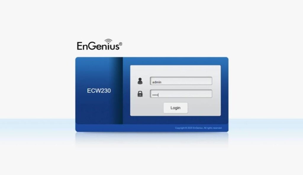 EnGenius ECW230 Se connecter